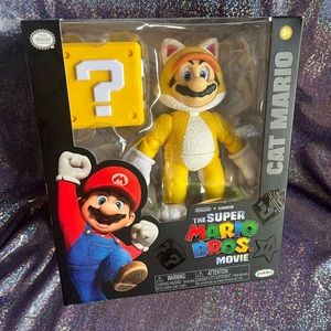 Super Mario Bro Mario Cat Figure